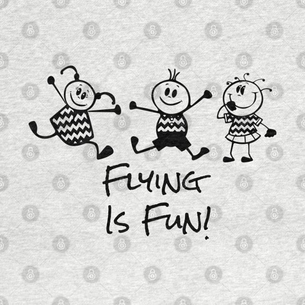 Flying is Fun Cartoon People by DesignIndex